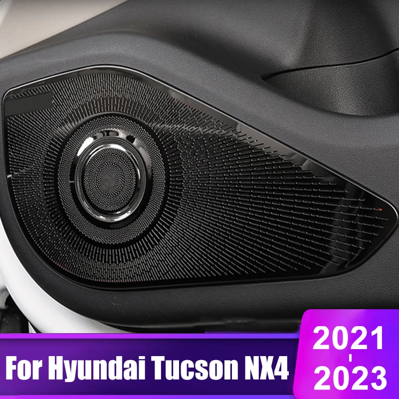 

For Hyundai Tucson NX4 2021 2022 2023 Hybrid N Line Car Door Audio Speaker Loudspeaker Tweeter Cover Accessories