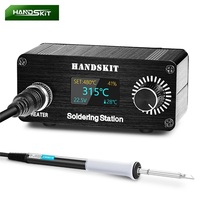 Handskit T12 Portable Mini Digital Soldering Station Professional Soldering Iron Tool Kit for Home Repairing with OLED Display
