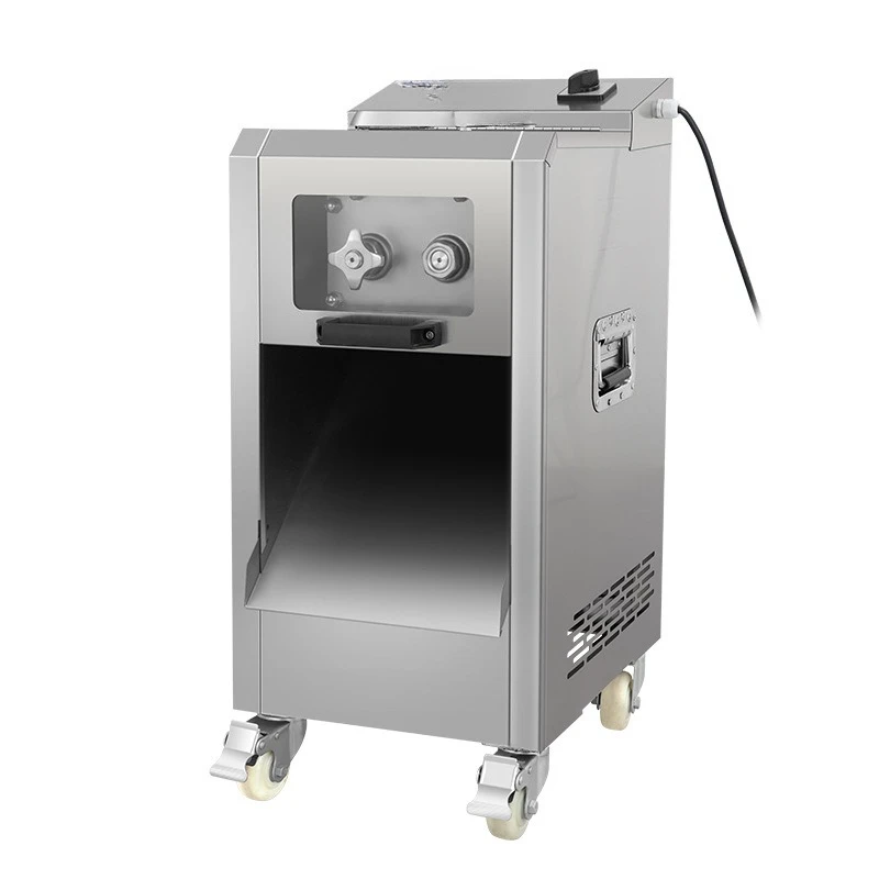 

Fully automatic multi-functional mechanical winch cutter Commercial stainless steel single-cut double-cut meat slicing machine