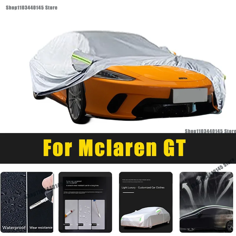 

Full Car Covers Outdoor Sun UV Protection Dust Rain Snow Oxford cover Protective For Mclaren GT Accessories car umbrella