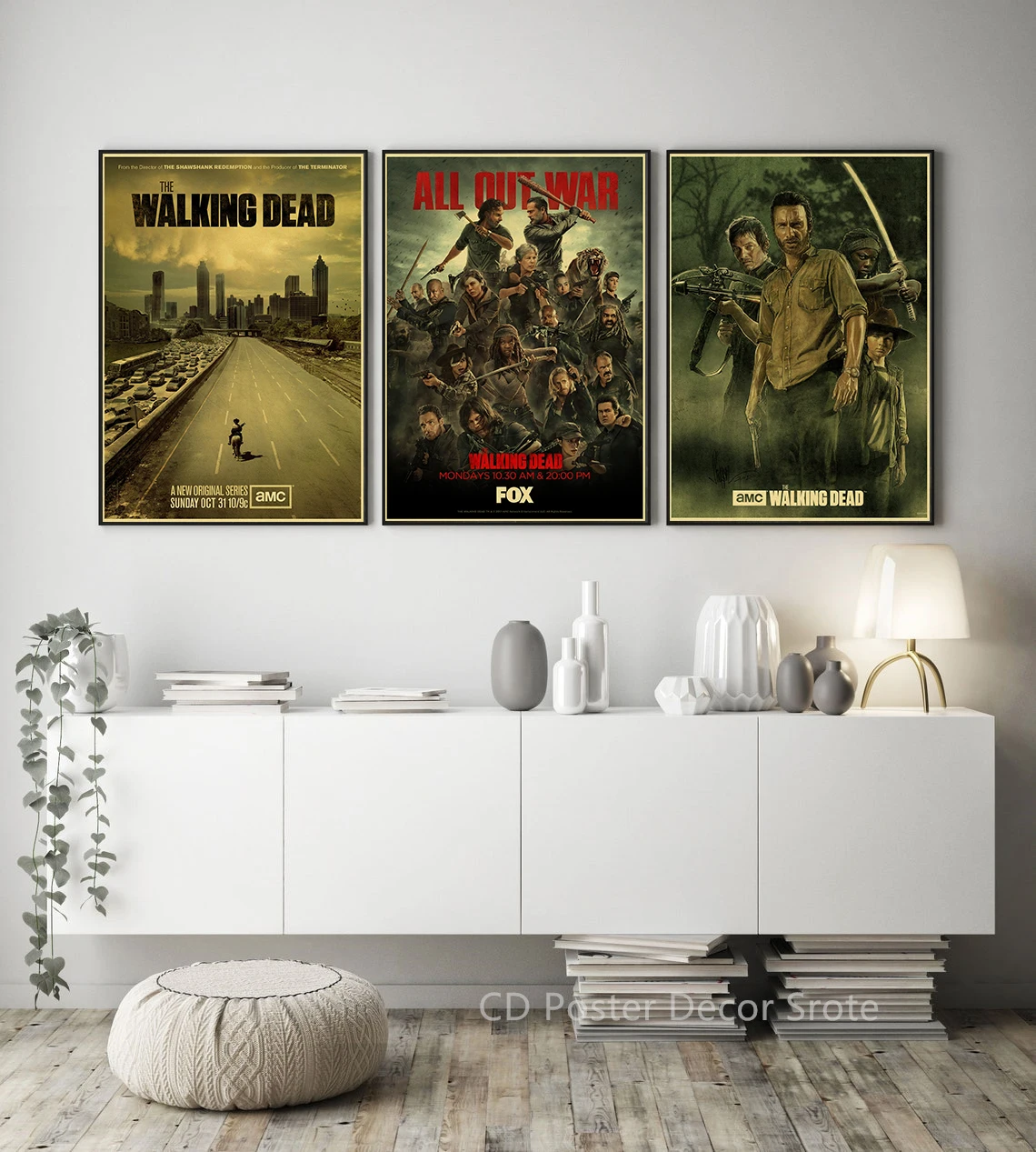 Classic TV Play The Walking Dead Plakat Retro Wydruki Obraz Vintage Dom Salon Bar Cafe Decor Estetyczna Sztuka Malarstwo Ścienne — zdjęcie 5