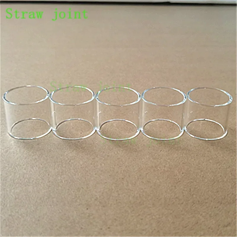 5 قطعة أنبوب كأس زجاجي مستقيم شفاف لزجاج RTA ثلاثي 2 مل 3.5 مل فالكيري RTA #2