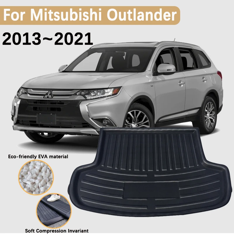 

EVA Material for Mitsubishi Outlander Accessories 2013~2021 5seats Car Trunk Mats Rear Cargo Trunk Waterproof Carpet Storage Pad