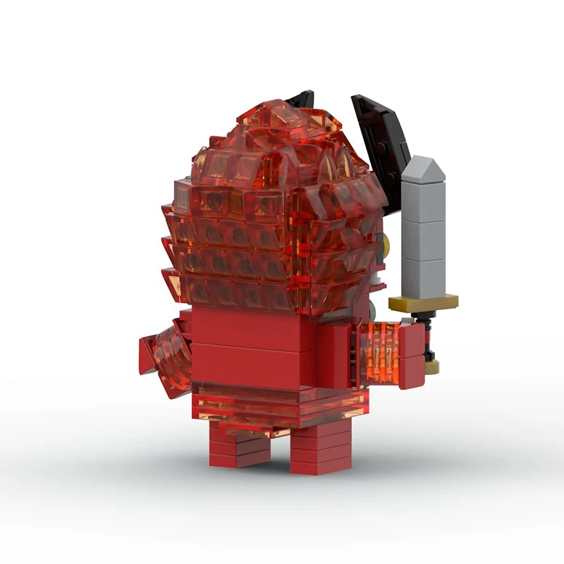 MOC креативная мультяшная кукла Fire God, комплект строительных блоков, скандинавское мифическое пламя, гигантская модель Brickheadz, сделай сам, детские игрушки, подарок на день рождения