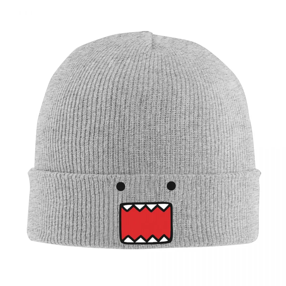 Domo Kun czapki beanie czapki z daszkiem mężczyźni kobiety moda unisex Outdoor Sport czapka robiona na drutach zimowe graficzne czapki z daszkiem