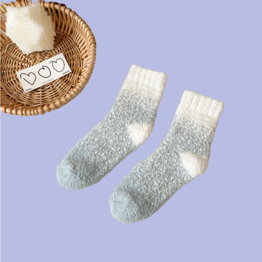 Chaussettes mi-tube en velours pour femmes, haute qualité, étoilé, sommeil à la maison, sourire, demi-bord, nouveaux lieux, automne, 3/6 paires