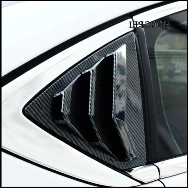 

For Opel Insignia B 2017-2023 Rear Window Blind Shades Louver Frame Molding Cover Sticker Vent Trim Car Styling Auto Accessories