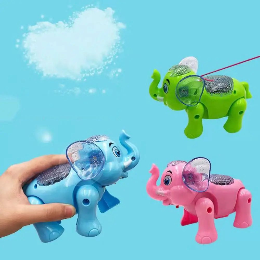 Interactive Electric Pull Rope Elephant Toy Robot Toy Light-emitting Swinging Walking Elephants Toy Funny Electronic