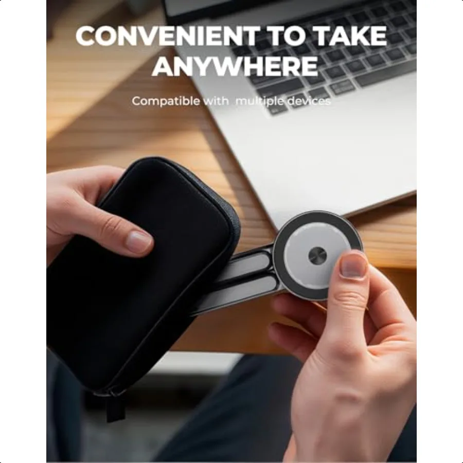 حامل كمبيوتر محمول بارتفاع 8 مستويات قابل للتعديل حامل سبائك الألومنيوم المحمول لأجهزة الكمبيوتر المحمولة مقاس 1016 بوصة وأجهزة الهواتف اللوحية مقاس 413 بوصة مع Mag #4