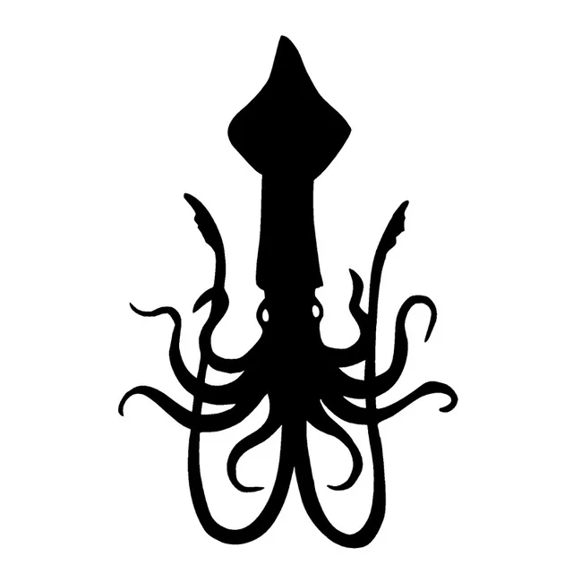 

12.3cm*18.6cm Squid Animal Stickers Decals Motorcycle Vinyl