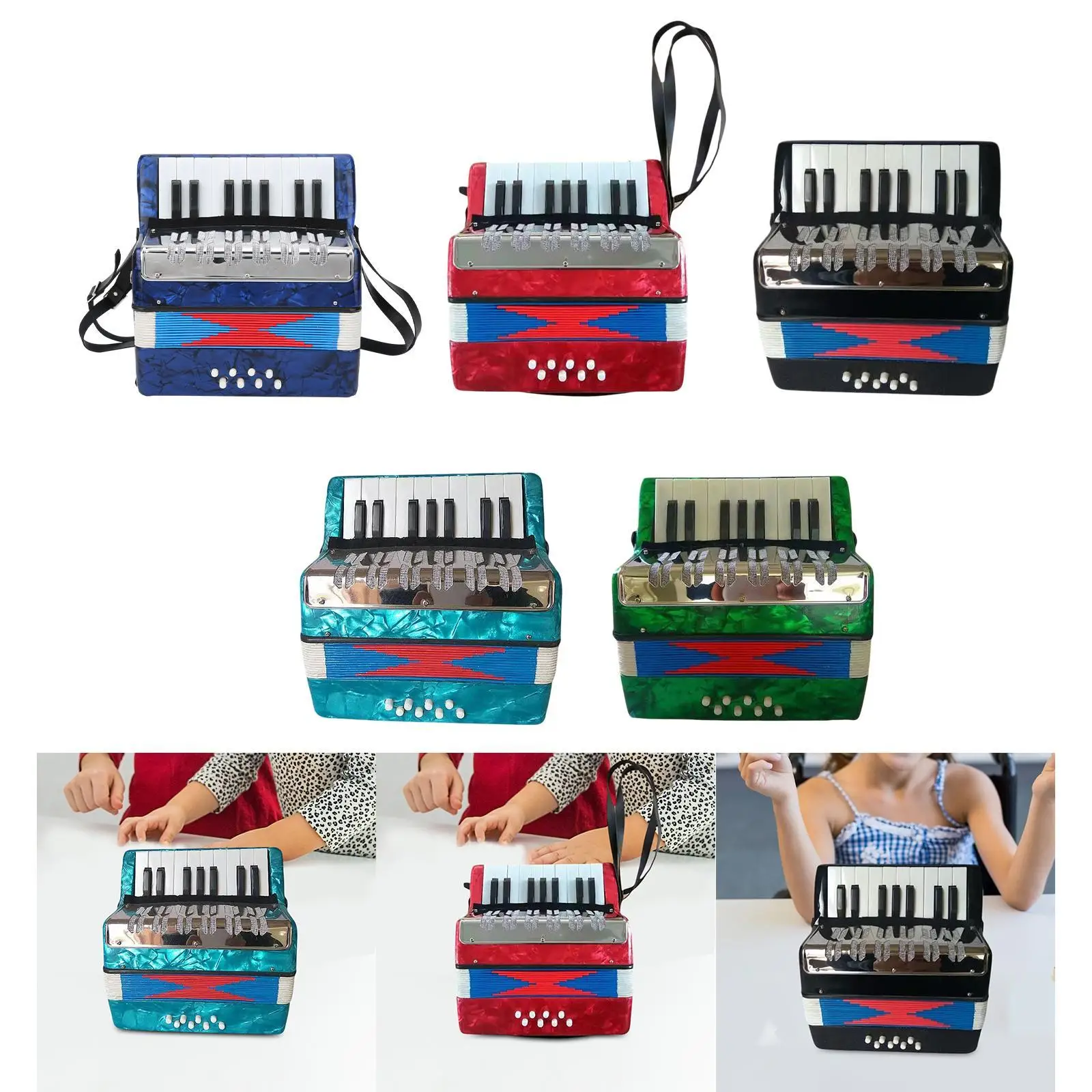 17 مفتاحًا 8 باس بيانو أكورديون تطوير تعليمي قوي للتعلم المبكر