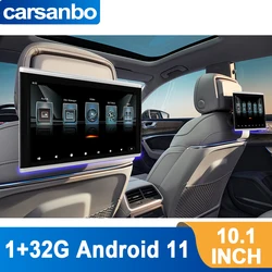 Carsanbo 10.1 Inch Car Headrest IPS Monitor Android 11 Touch Screen TV 1080P Display 73 Car Logo And 20 Brand Car UI For Choose.