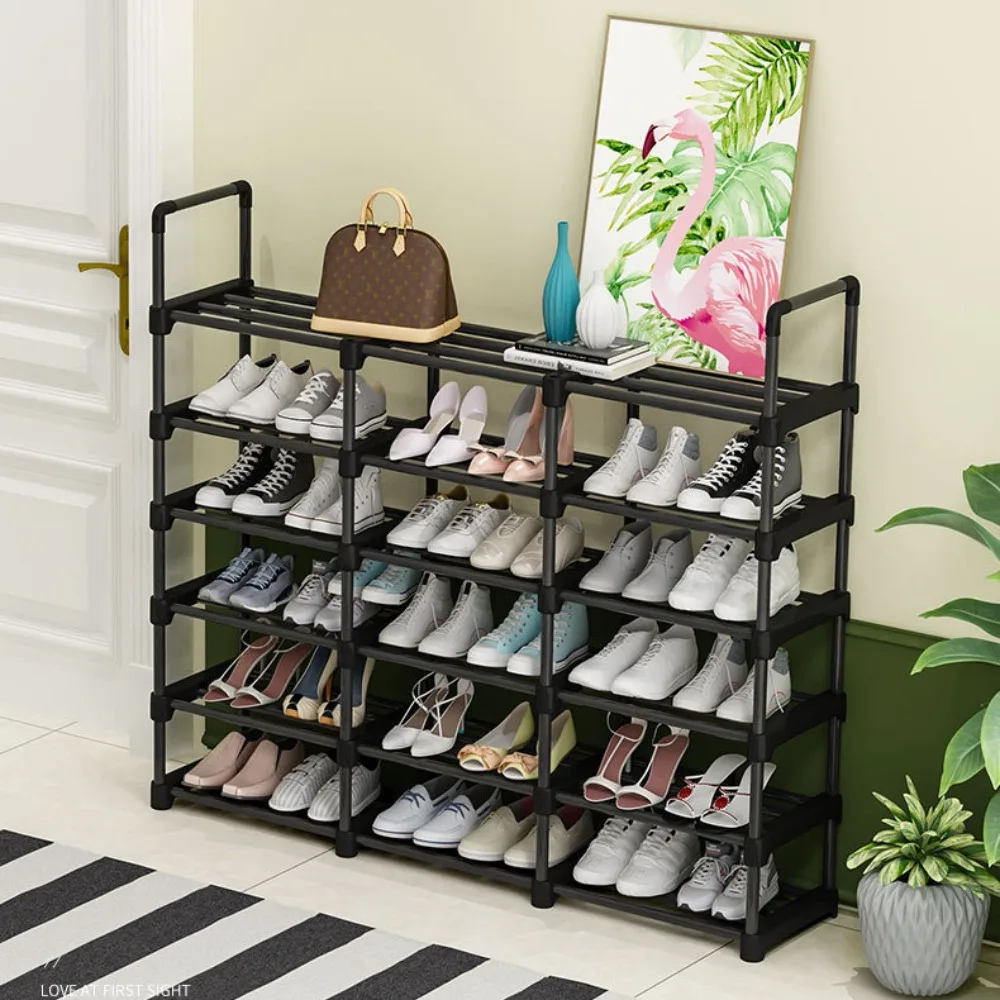 Simple Assembled Shoe Rack Multi Layer Storage Rack Multifunctional Household Space Saving Removable High-capacity Shoe Shelf