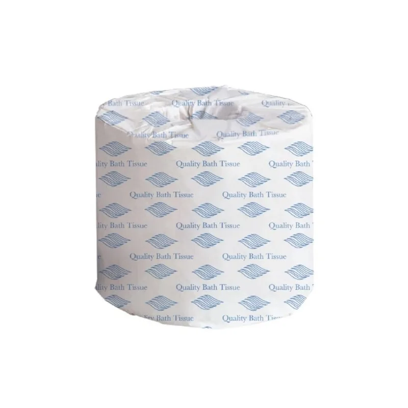 HOME. Reduzierter Preis. Weißes Toilettenpapier, 2-lagig, 400 Blatt pro Rolle, einzeln verpackt, Großpackung mit 96 Rollen, kommerziell.