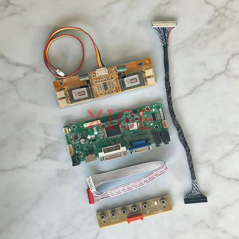 

For M201UN04 V0 LTM201UX-L01 LCD Monitor Panel Controller Drive Board DIY Kit 1600x1200 1600*1200 HDMI+DVI+VGA 4-CCFL LVDS-30Pin