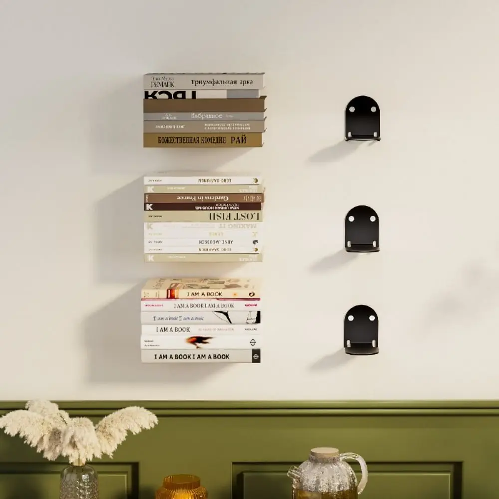 

Практичный невидимый органайзер для книг, 2 шт., плавающая книжная полка, витрина, настенные аксессуары, украшение для дома, стена