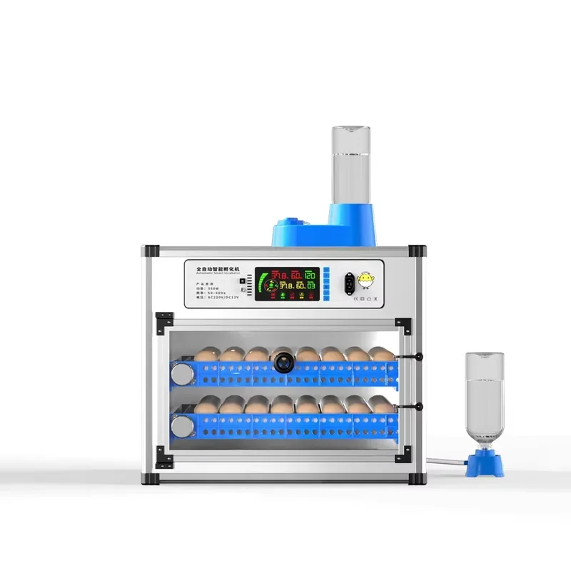 Automatic Egg Hatching Machine Intelligent Control Poultry Incubator for 140 Eggs Smart Temperature Humidity Control Hatchery