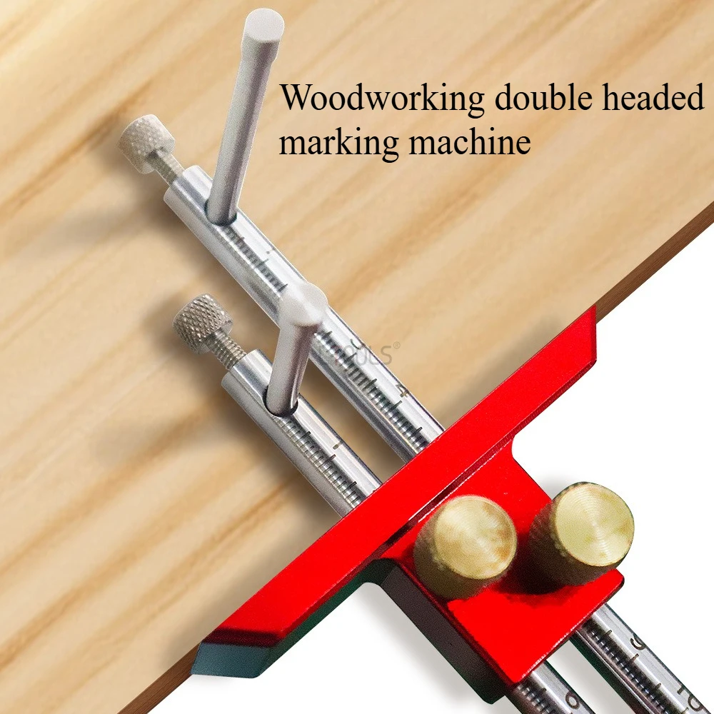 

Регулируемый двуглавый маркировочный инструмент для деревообработки, производства мебели, проект «сделай сам», используемый инструмент для позиционирования иглы