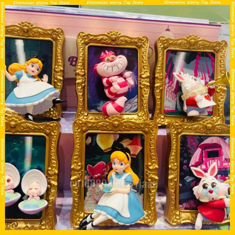 

Оригинальная серия Disney Alice Art Museum, слепая коробка, загадочная коробка, аниме-фигурка, кавайный коллекционный орнамент, игрушка, подарок на день рождения