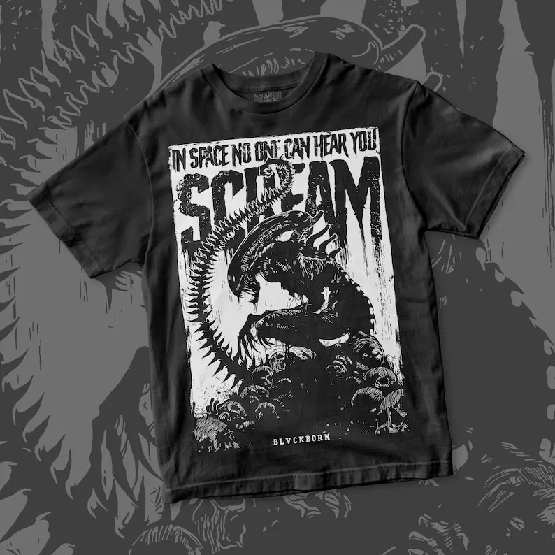 No One Can Hear You Scream cotton shirt