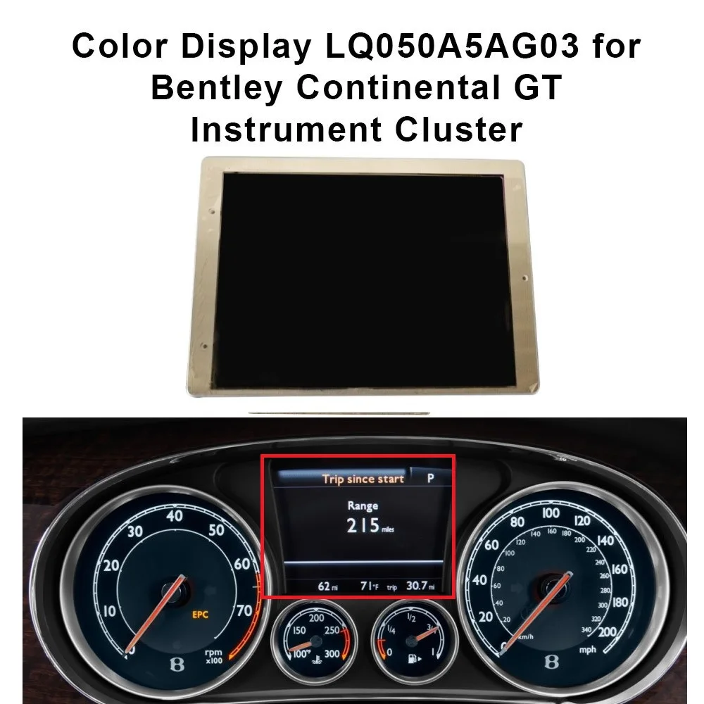 Color Display for VW Touareg For Porsche Cayenne For Bentley Continental Flying Spur Instrument Gauge Cluster LCD Screen