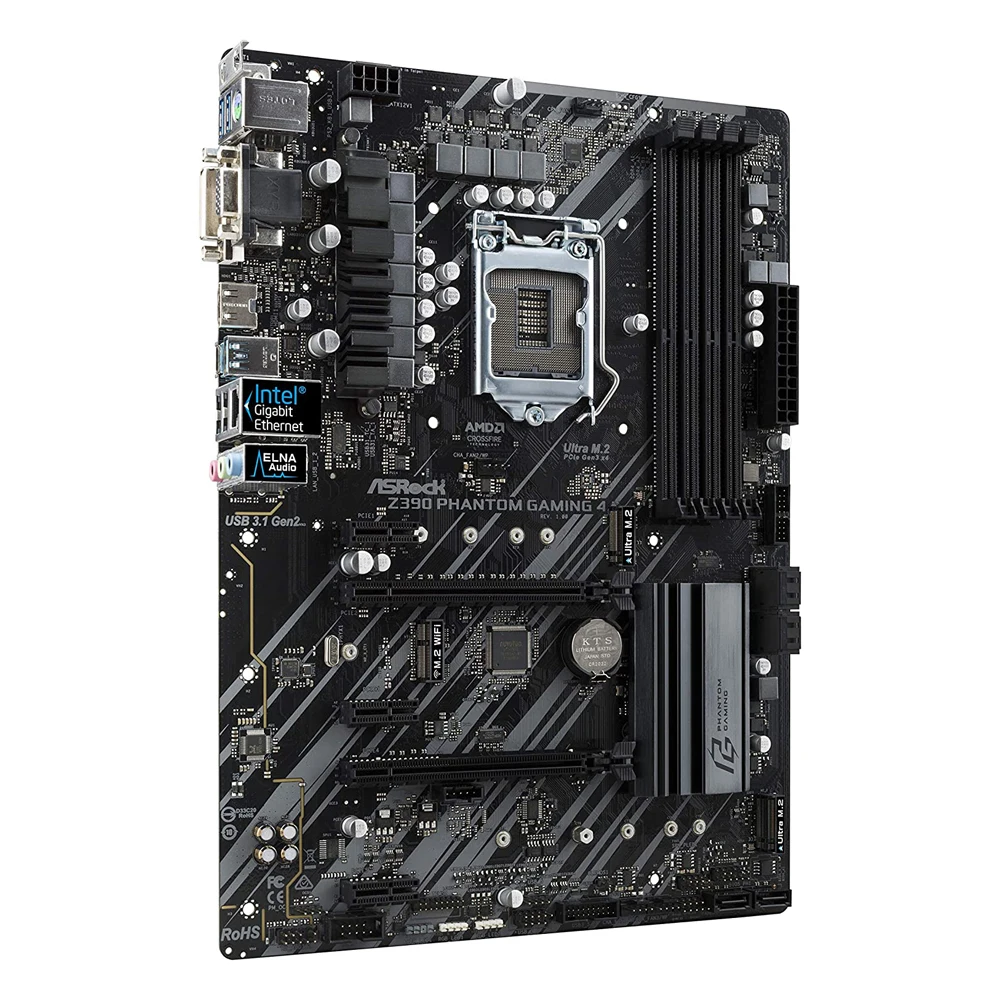 Imagem -04 - Phantom Gaming Motherboard Suporta Ddr4 4300mhz oc Hdmi 1.4 Resolução Máxima de até 4k x 2k 4096x2160 Asrock-z390