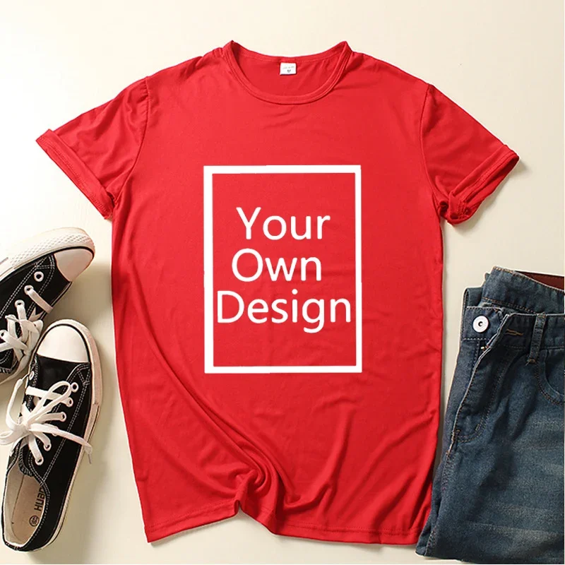 Op Maat Gemaakte Bedrukte Vrijetijdsbesteding T-Shirt Harajuku Vrouwen Tee Diy Your Like Foto Of Logo 11 Kleur T-Shirt Mode Custom Mannen Tops Tshirt