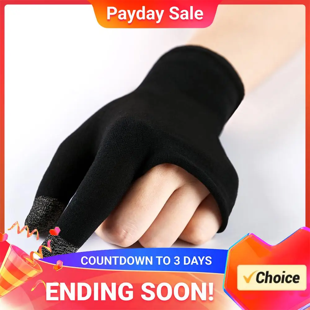 1 Pair Gaming Finger Sleeve Sweatproof Touch Screen Shoot Aim Finger Cot Breathable Fingertip Cover Thumb Gloves for Mobile Game