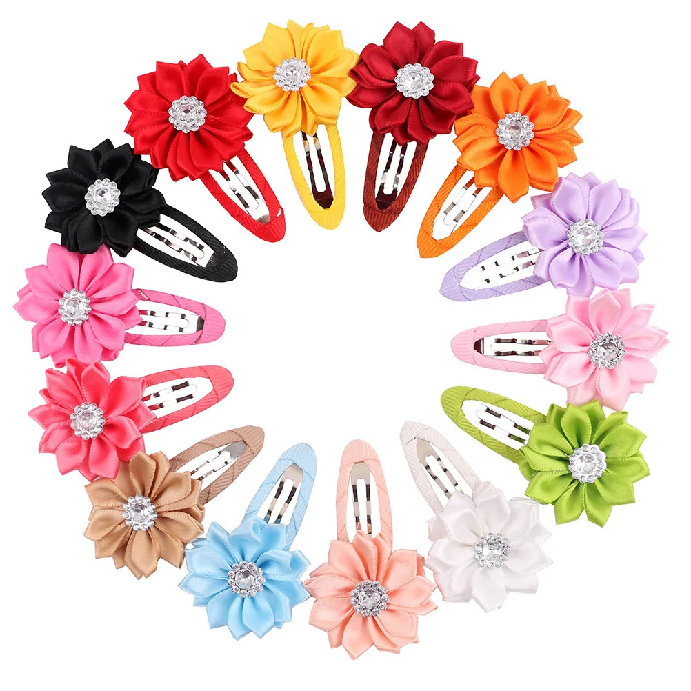 12 шт., заколки для волос для девочек, красочная заколка с цветком для детей, челка, аксессуары для укладки хвоста, милый дизайн, идеально подходит для всех нарядов