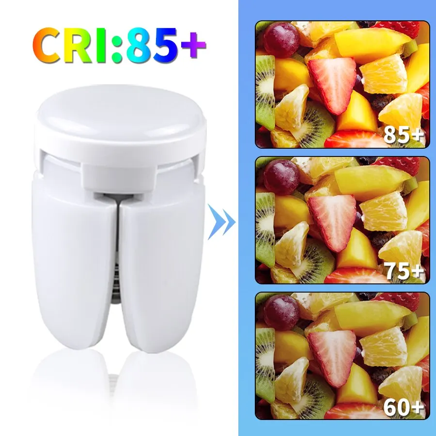 E27 Fan Shape LED Bulb AC220V 28W Foldable Hot Fan Shape Led Light Bulb Lampada For Living Room Warehouse Garage Ceiling Light