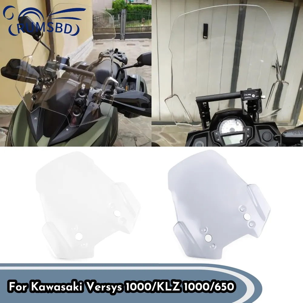 

Versys 650 1000 Windshield Windscreen Wind Shield Deflectors For Kawasaki Versys 1000 KLZ1000 LT 2012-2019 KLE 650 2015-2021