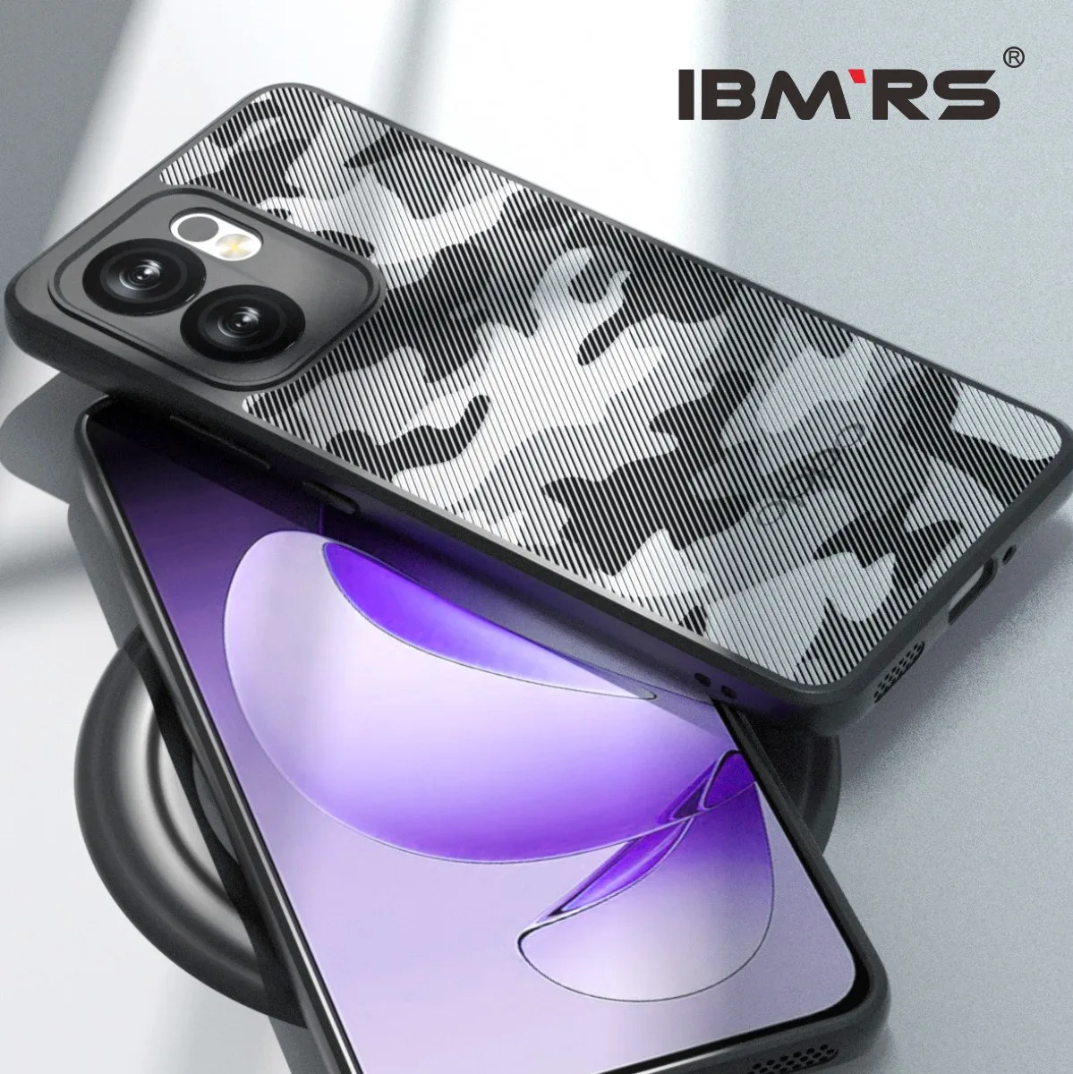 for Oppo Reno13F 4G/5G Camouflage Case, Shockproof Bumper, Hybrid PC+TPU Rugged Protective Cover