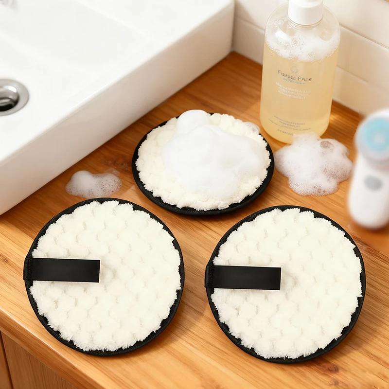 1/3pc 再利用可能なコットンパッドメイク落としパッドメイクアップワイプクロス洗えるコットン授乳パッドスキンケアツールスキンクリーニング