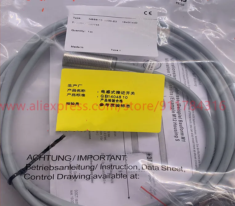 

3pcs New High quality Pepperl+Fuchs Proximity switch NBB8-18GM30-E2 NBB8-18GM30-E0 NBB8-18GM30-E3