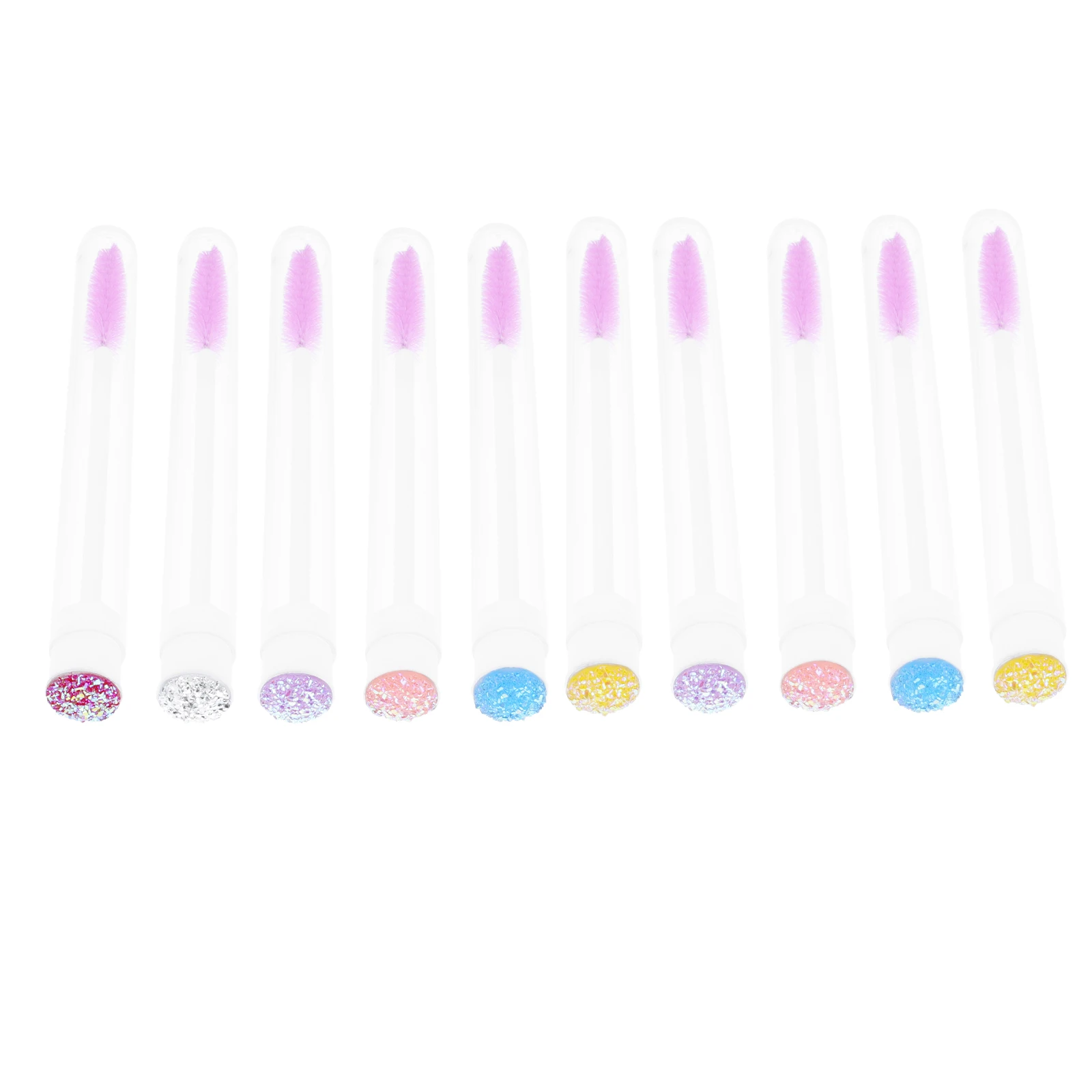10 pz Mascara Per Ciglia Pennello Tubo Applicatore Portatile Per Il Trucco Da Viaggio Piccolo Pettine di Bellezza Bacchette Ciglia Sopracciglio Mascara applicatore