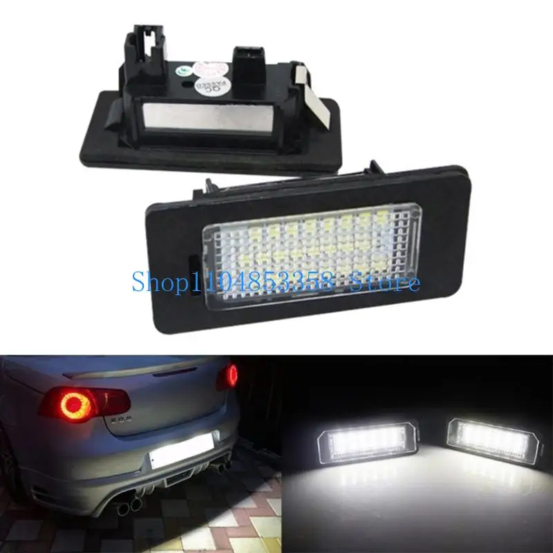 

652F Upgraded License Plate Lights with Clear Rear Light Assembly 12V Easy Installation Vehicle Spare Part