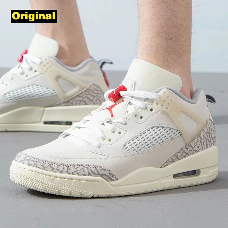 Zapatillas NIKE JORDAN SPIZIKE LOW para hombre, zapatillas de baloncesto cómodas y acolchadas transpirables a la moda retro, FQ1759-100