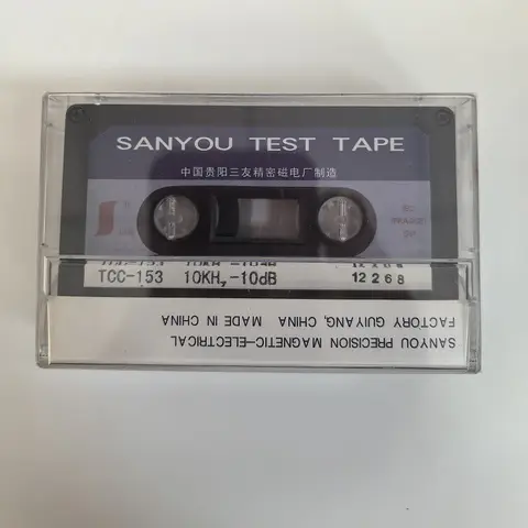 TEST TAPE SANYOU TCC-153 10KHz-10dB Azimuth test tape head azimuth adjustment