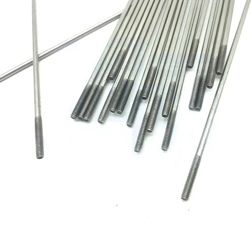

High Quality Tie Rod Linkage Push Rods Set of 10pcs M2 Thread 150/200/250/300mm Compatible with Ball Head Links Rod End Adapter