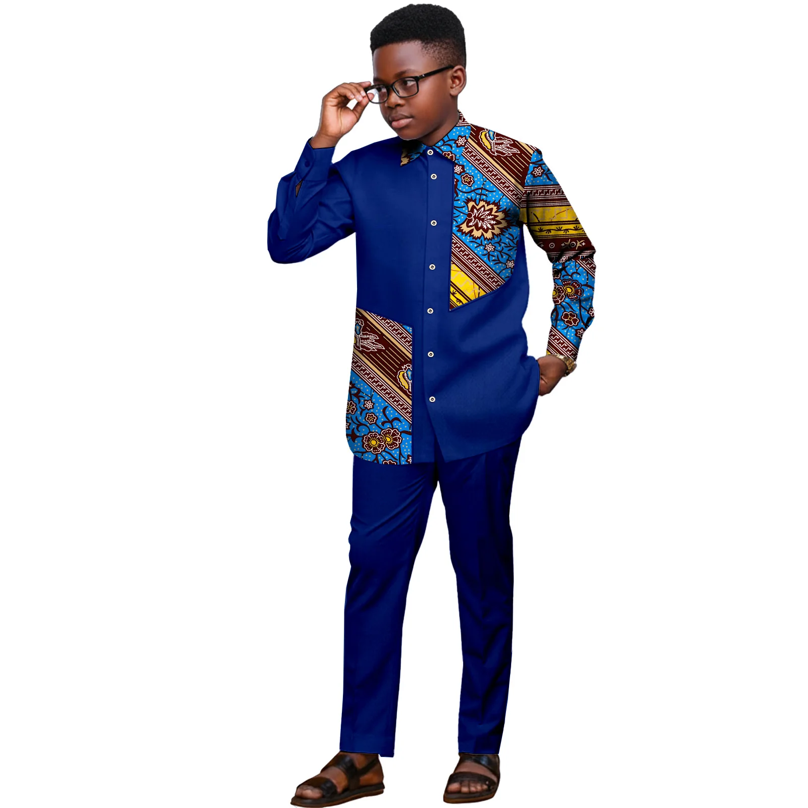 african-suits-for-kids-shirt-pants-2-piece-fashion-long-sleeve-dashiki-casual-tribal-attire