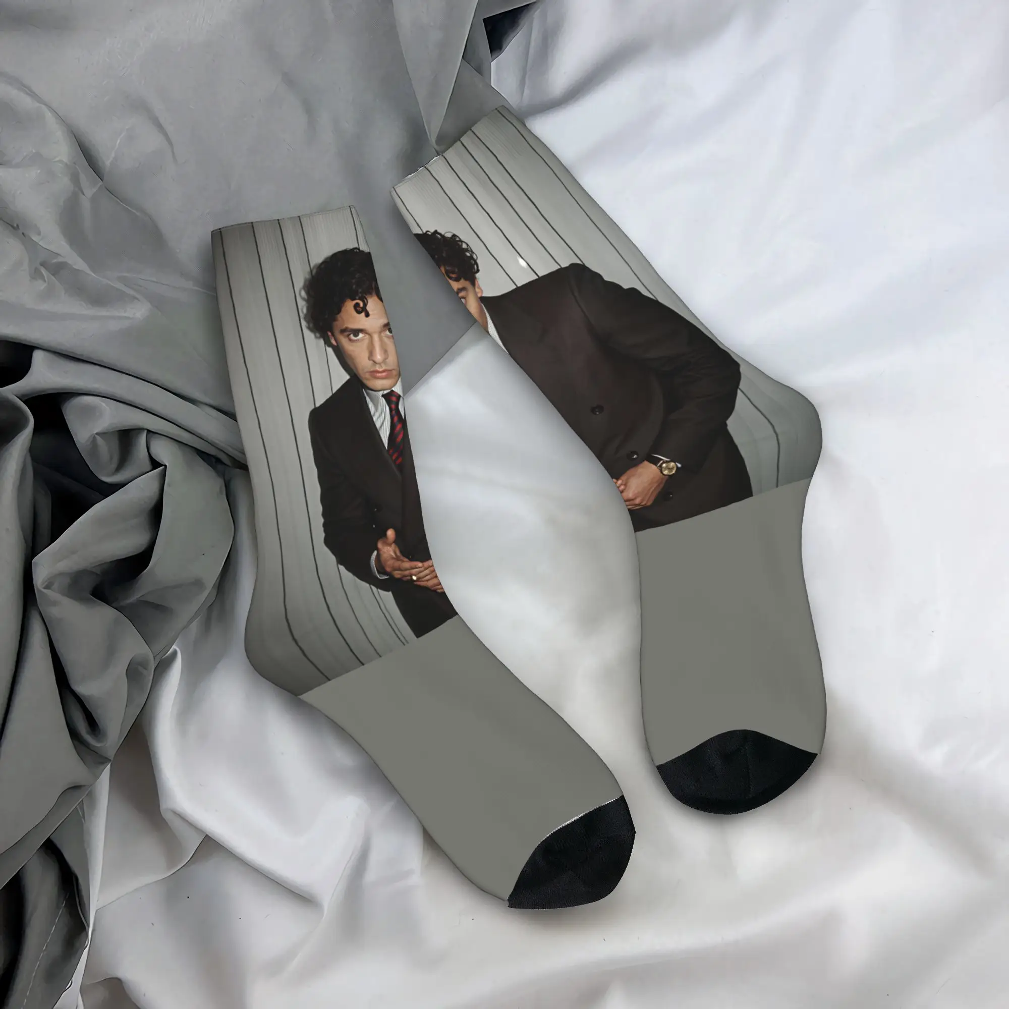 

Garrett & Hannah The Deal Socks Autumn Stockings Funny Couple Soft Socks Graphic Climbing Anti-Slip Socks