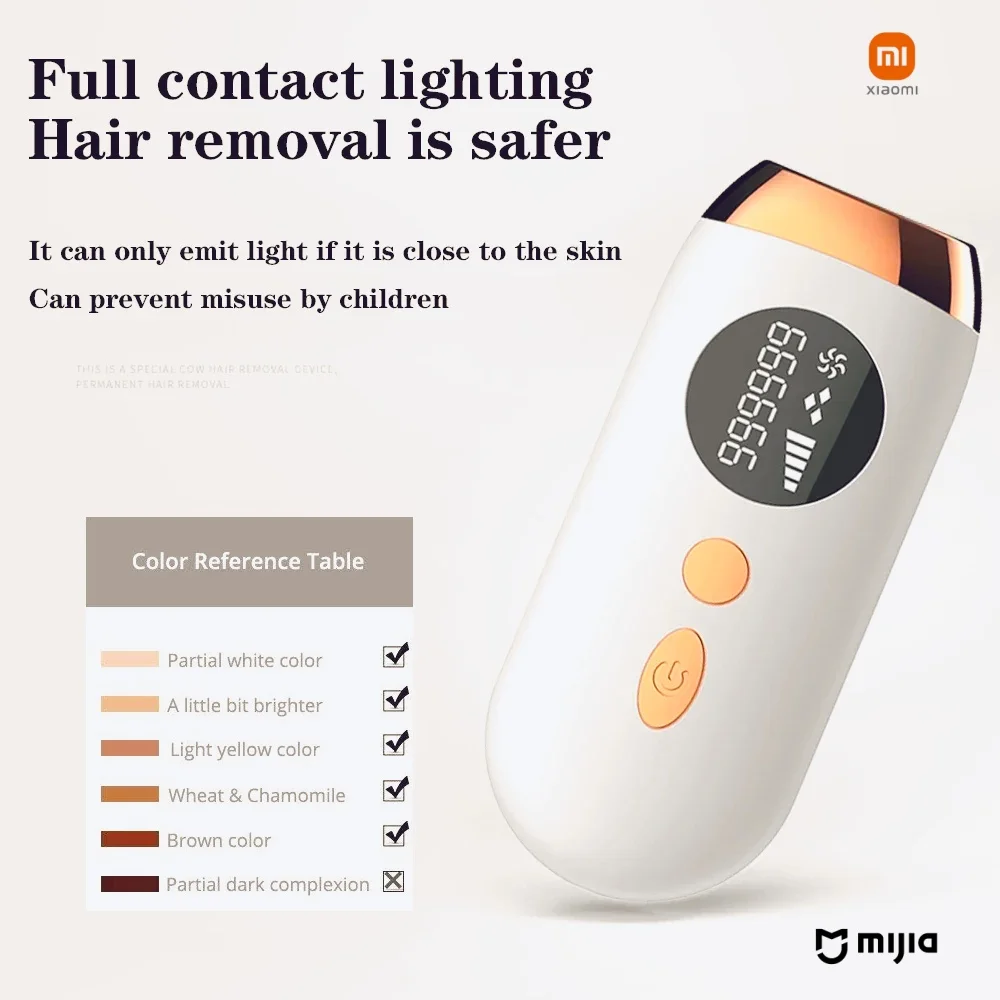 Xiaomi official vgr Choice-Flashes Laser Epilator Permanent IPL Photoepilator, Hair Removal, Painless Electric Machine, Hot Sale