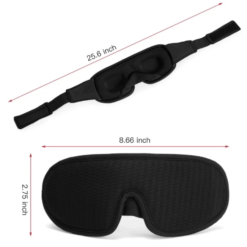 Máscara de dormir 3D bloquear luz máscara de sono para olhos macio dormir ajuda máscara de olho para viagens sombra noite respirável