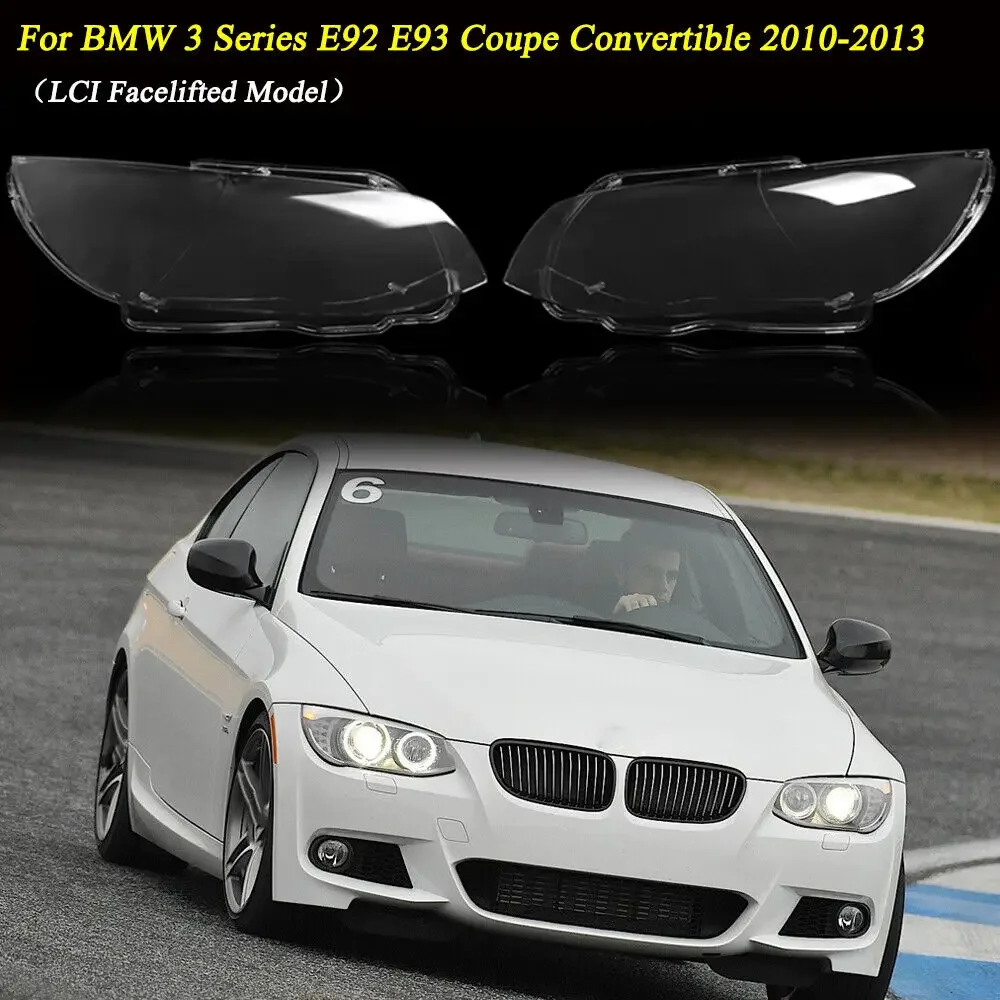 

Clear Headlamp Lens Cover For BMW 3-Series E92 E93 2010 2011 2012 2013 Car Front Headlight Cover Transparent Lampshade