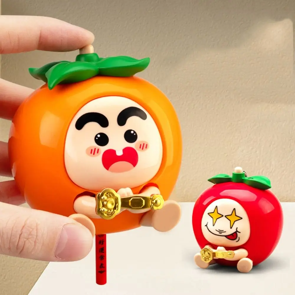 

With Keychain Persimmon Ruyi Model Toy Anti-lost Luck Draw Lots Fruit Pendants Bless Press Fruit Toy Car Keychain