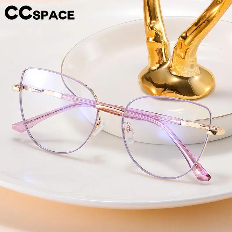 

B57216 Lady Anti Blue Butterfly Frame Reading Glasses Metal Big Size Spring Hinge Optical Presbyopic Dioptric +0.50~+4.00