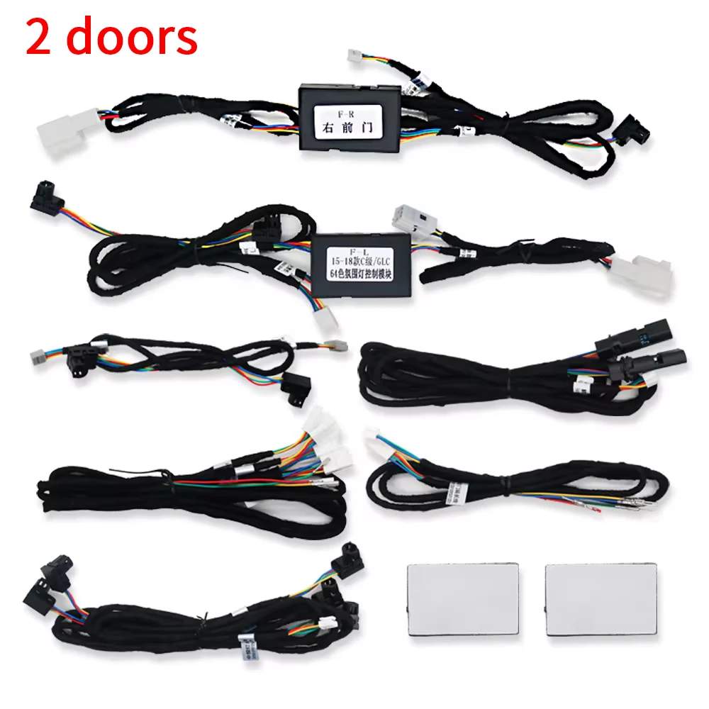 KALADA Für Mercedes Benz W205 x253 Glc Umgebungs licht Original 3 Farben Upgrade 64 Farben Umgebungs licht Kabel LED-Modul dekorieren Lampen 4