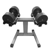 Indoor Fitness Equipment 20 Kg Dumbbell Set Adjustable Chrome