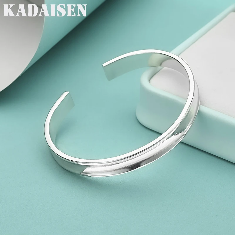 

Изящный браслет-манжета из стерлингового серебра 925 пробы для женщин, элегантные регулируемые модные украшения для свадьбы и вечеринок, подарки для девушек на Рождество