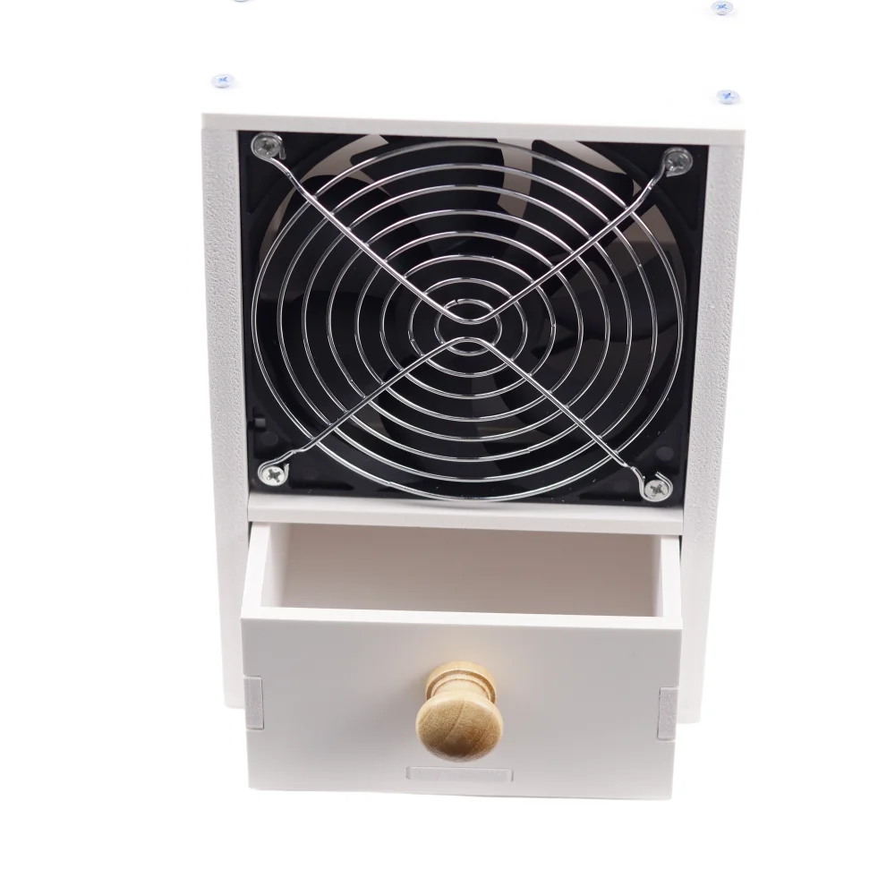 Household Bird Feed Food Shell Blowing Winnowing Machine Adjustable Wind Sheller with 2PCS Drawer Electric Bird Grain Blower